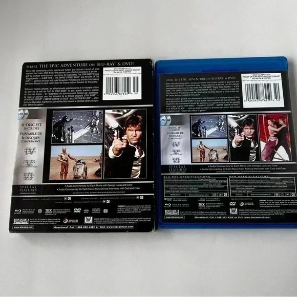 Star Wars Trilogy (Blu-ray/DVD,  2013, 6-Disc Set) - Picture 3 of 7